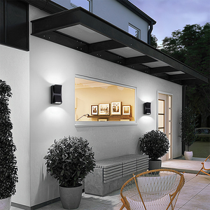 Applique murale LED carrée d'extérieur en verre trempé, étanche IP65, <span class=keywords><strong>luminaire</strong></span> moderne en aluminium pour jardin, patio, villa, hôtel, couloir - Product Image 5