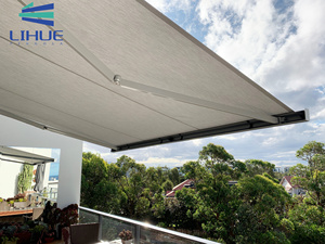 Bền Vững Ngoài Trời Patio Che Nắng Kích Thước Lớn Chiếu Mạnh Mẽ Nhôm Bền Điện Có Thể Thu Vào Mái Hiên - Product Image 6