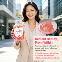 Gummies de biotine sans sucre en vrac, directement de l'usine, infusées au collagène, zinc et vitamine C, pour soutenir la santé des cheveux, de la peau et des ongles, complément beauté