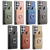 PU-Leder Magnetische Brieftaschen-Hülle mit Ringständer für Samsung Galaxy S25 S24 Ultra Flip Handyhülle