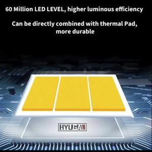 Hyuga ไฟหน้า LED H7เล็ก HM3ประสิทธิภาพสูงพิเศษ5735 CSP IP68กันน้ำ6000K 3000K สีขาวสีเหลืองสำหรับงานหนัก - Product Image 4