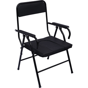 Chaise de toilette pliable Hebei Mingze Medical Equipment Co. Ltd. avec double coussin et siège antidérapant pour personnes âgées, utilisation en salle de bain - Product Image 1