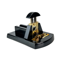 Coupe-cigares de luxe pour bureau, coupe-cigares en acier inoxydable, accessoires pour fumeurs, coffret cadeau pour homme
