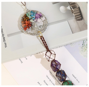 Adorno colgante de Chakra de cristal bonito hecho a mano, Kits y accesorios de Interior de coche ostentosos, decoración de ventana Feng Shui - Product Image 3