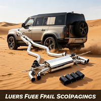 Kit d'échappement sport catback en acier inoxydable résistant à la corrosion avec silencieux Valvetronic pour Land Rover Defender V8, adaptable pour la modification automobile