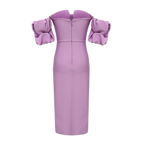 Abiti <span class=keywords><strong>rosa</strong></span> di alta qualità con fasciatura aderente elegante Vestidos a <span class=keywords><strong>maglia</strong></span> abito da Club con fasciatura - Product Image 5