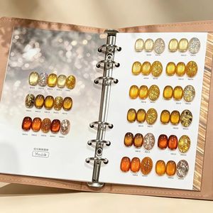 ชุดเจลทาเล็บสีทองอำพันแบบตาแมว 24 สี สำหรับฤดูใบไม้ร่วงและฤดูหนาว ขนาด 15 มล. แบบลอกออกได้ เป็นมิตรกับสิ่งแวดล้อม พร้อมสมุดสี - Product Image 1