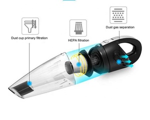 迷你便携式无线汽车真空吸尘器ABS材料电源干湿两用汽车清洁工具 - Product Image 4