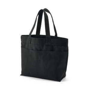 Customized Design Cotton Wide Tote <b>Bag</b> <b>Large</b> Capacity Multi Pockets Canvas <b>Shopping</b> <b>Bag</b> With Compartments for Office Daily Using - Product Image 3