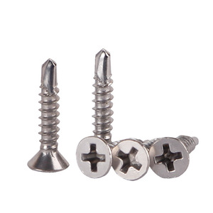 Tornillo Autoperforante para Madera DIN7504 de Acero Inoxidable 304 316 con Cabeza Avellanada Cruzada y Punta de Perforación - Product Image 2