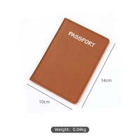 BEARKY, gran oferta, tarjetero de cuero PU grande para pasaporte, funda para bolso de tarjeta, nuevo regalo de negocios de viaje sencillo para tarjetas de crédito comerciales