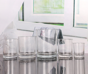 Round cylinder candle jars Heat resistant <b>glass</b> jars Empty home decoration jars Clear <b>glass</b> candle holders - Product Image 2
