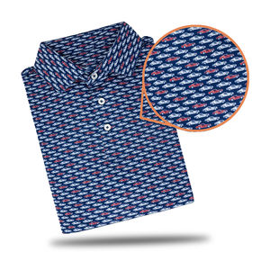 OEM 88 poliéster 12 Spandex rendimiento atlético Golf ropa de alta calidad para hombre cuello rendimiento Golf camisa Polos - Product Image 6