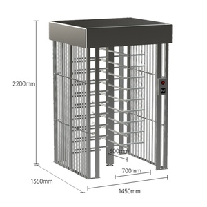 Torniquete de Seguridad de Altura Completa para Cárceles, Precio de Fábrica, Apertura Automática Deslizante Cerrada para Control de Acceso - Product Image 2