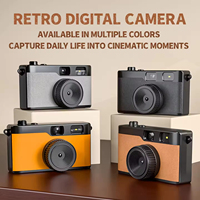 Cámara Digital Estilo Retro de 13MP sin Pantalla, Cámara Vintage para Niños y Principiantes, Fotografía Portátil, Diseño Compacto