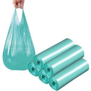 Sacs poubelles écologiques biodégradables, compostables, en plastique PBAT, avec soufflet, pour l'élimination des déchets domestiques et professionnels - Product Image 4