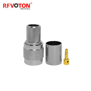 Conector de soldadura de crimpado de enchufe macho TNC de polaridad inversa RP de fábrica para conectores coaxiales RF de Cable WTR400 RG8 RG213 RG214 7D-FB - Product Image 2