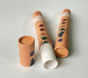 Envase Ecológico Personalizado Hecho a Mano con Tubo de Papel Reciclado Delgado para Incienso y Cosméticos de Alta Calidad - Product Image 6