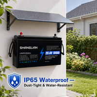 Batteries LiFePO4 Lithium-Ion 25,6V 100Ah en stock UE, 200Ah, 300Ah, 5kWh pour panneaux solaires domestiques, batteries rechargeables 24V de qualité RV Marine