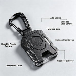 ABS Carabiner Clip Retractable <b>Lanyard</b> Anti Slip Texture Durable Lightweight for <b>Keychain</b> Badge Outdoor Hanging Custom OEM Use - Product Image 1