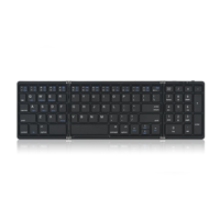 Computer Hardware Software Portable Foldable Rechargeable Mini Size Wireless Keyboard Blue Tooth Keyboard for Tablet & Phone