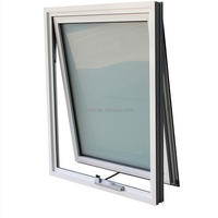 Fenêtres à auvent en aluminium, design moderne, double vitrage, verre Low-E, système de fenêtres à auvent à rupture de pont thermique, isolation thermique, insonorisation