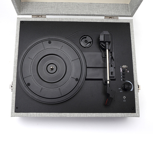 Tourne-disque portable OEM avec finition en tissu, 3 vitesses, Bluetooth et enregistrement USB en option - Product Image 6