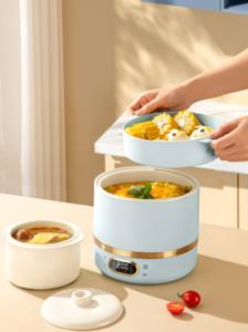 Sartén Eléctrica Automática de 4L, Tendencia 2026, con Revestimiento Cerámico, 500W, <span class=keywords><strong>Programable</strong></span>, para Uso Doméstico, Hoteles y Exteriores - Product Image 5