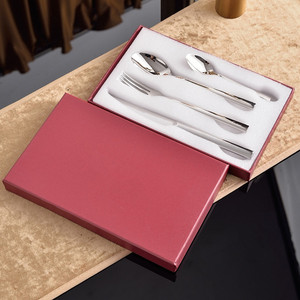 HOT SALE Customized Western Style Luxury 304 Stainless Steel Cutlery Set with High <b>Mirror</b> Polish for Business Gifts - Product Image 1