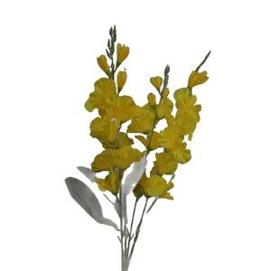 Fleurs artificielles de gladiolus Junheyuan, branche unique, en plastique et soie, pour arrangement floral, décoration intérieure, décoration d'allée de mariage - Product Image 5