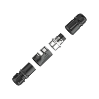 Connecteur d'alimentation industriel IP68 en plastique et en métal EW-LP28 3 5 broches mâle femelle Led connecteur de fil étanche