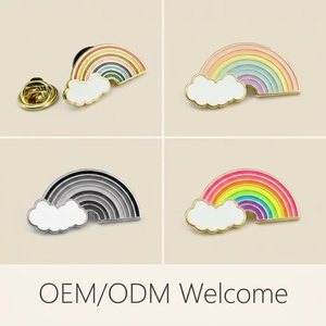Badges de revers personnalisés en métal émaillé moulé sous pression, plaqués or colorés, pour cadeaux de mariage, cadeaux d'entreprise, souvenirs en gros - Product Image 5