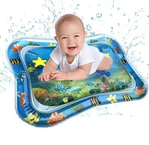 卸売とカスタム新しい子供おなか時間水遊びマットインフレータブル赤ちゃん水遊びマットおもちゃ