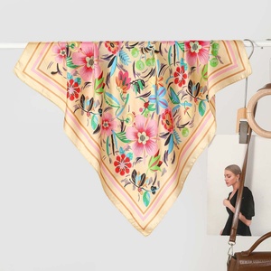 Écharpe légère en lin et soie bleu <span class=keywords><strong>dégradé</strong></span> pour femmes, châle doux à franges - Product Image 2