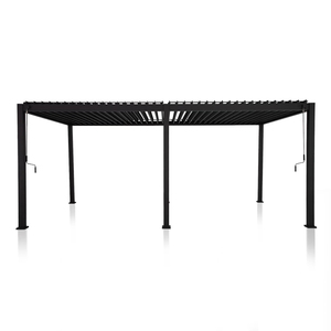Có thể điều chỉnh Nhôm Cơ Giới ngoài trời pergola louvered mái Sun Shade tán gazebo cho Patio boong sân vườn; sơn tĩnh điện - Product Image 6