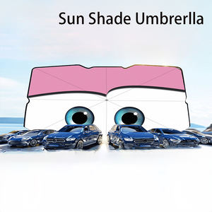 Pare-soleil de pare-brise avant pliable SUNNUO, modèle personnalisé pour fourgonnette, bloque les rayons UV, isolant thermique, fabriqué en nylon durable, facile à plier - Product Image 5