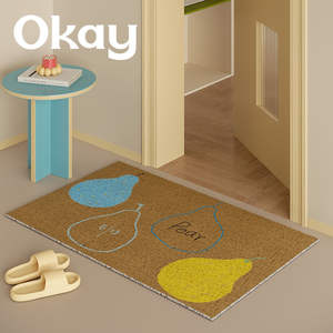 Alfombra de Entrada Rectangular con Diseño de Manzanas, Antideslizante, Lavable, para Interiores, Elimina el Polvo, para Uso Comercial - Product Image 3