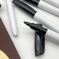 Ensemble de stylos marqueurs permanents pour tissu à pointe fine non toxiques avec logo personnalisé, vente en gros, marqueurs textiles lavables pour bricolage