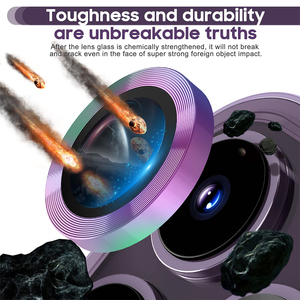 ฟิล์มกันรอยเลนส์กล้องโลหะสำหรับ iPhone 16 11 12 13 14 15 Pro Max 15 14 Plus 13 12 Mini กระจกกันรอยกล้องบน iPhone 17 Pro Max - Product Image 3