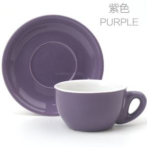 Cốc Trà Cà Phê Bằng Đá Và Đĩa Đặt Màu Gốm Tráng Men <span class=keywords><strong>200Ml</strong></span> Cốc Màu Đỏ/Trắng/Xanh Nhạt Với Ống Hút Thân Thiện Với Môi Trường CE / EU - Product Image 4