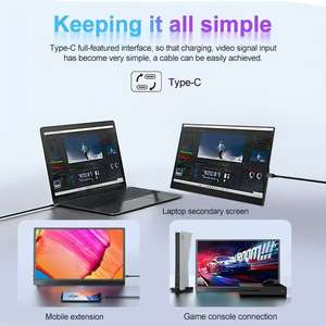 16 "2.5K 120Hz จอแสดงผลแบบพกพา2560x1600 IPS จอแสดงผลการเล่นเกม100% DCI-P3 400nits Type-C HDMI สำหรับแล็ปท็อป Mac Xbox - Product Image 2