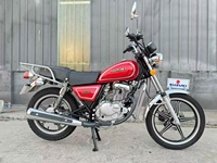Motocicleta Suzuki GN125 de 125cc, Refrigerada por Aire, Bajo Consumo de Combustible, Motocicleta Urbana Resistente para Viajes Diarios de Adultos