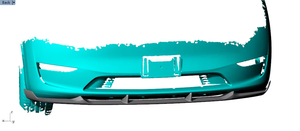 Séparateur de lèvre de pare-chocs avant en fibre de carbone sèche pour <span class=keywords><strong>Tesla</strong></span> Model Y Mayor Sport Utility 4 portes électrique 2020- 2022 - Product Image 3