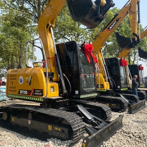 Excavadora de cadenas Sany SY75 usada en excelentes condiciones de funcionamiento, 7 toneladas, motor potente de segunda mano, excavadora en venta, Sany 75C en venta - Product Image 2