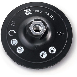 Disco de Pulido y Abrillantado para Pisos M14 con Brida de 100 mm, Espuma para Lijar y Pulir Mármol, Modelo 63806172010 - Product Image 1
