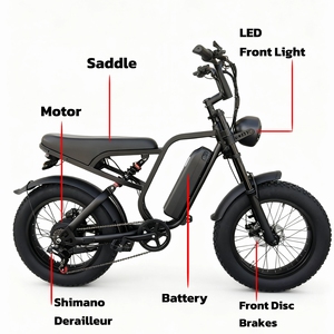 จักรยานไฟฟ้าความเร็วสูง 750w Brushless สำหรับผู้ใหญ่ 48v โครงเหล็กคาร์บอนกลาง 7 สปีด ขับขี่ในเมือง แบตเตอรี่ลิเธียม K24 K24 โครงคาร์บอน - Product Image 5