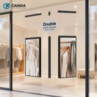 Écran publicitaire numérique pour fenêtre 32'' 49'' 55'' 65'' 2K 4K avec haute luminosité, WiFi, USB et gestion cloud à distance