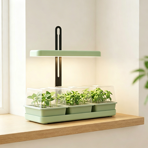 Kit per la Germinazione di Semi da Interno con Luce LED: Lampada da Coltivazione da 20W con Cupole di Umidità per Aumentare il Tasso di Germinazione OEM & ODM - Product Image 1