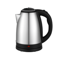 Bouilloire Électrique Portable en Acier Inoxydable de Plus de 2L, 1500W, Sans Fil, Contrôle de Température, Protection Anti-Ébullition à Sec, Rotation à 360°