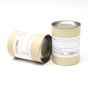 Có thể tái chế vòng Snack tin cho bột Canister kem có thể thực phẩm lớp giấy bao bì ống với con dấu kim loại nắp giấy Composite - Product Image 4